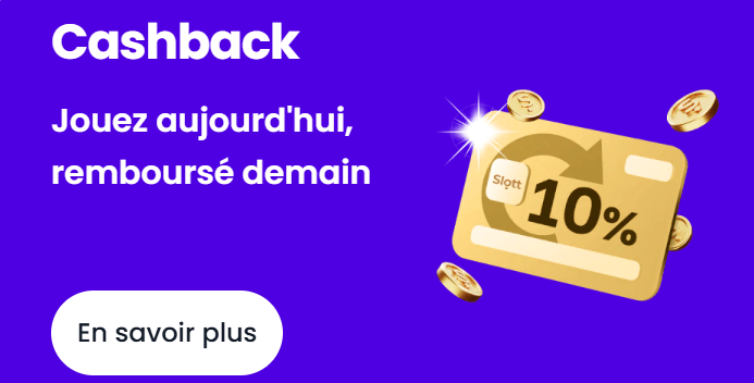 slott casino cashback